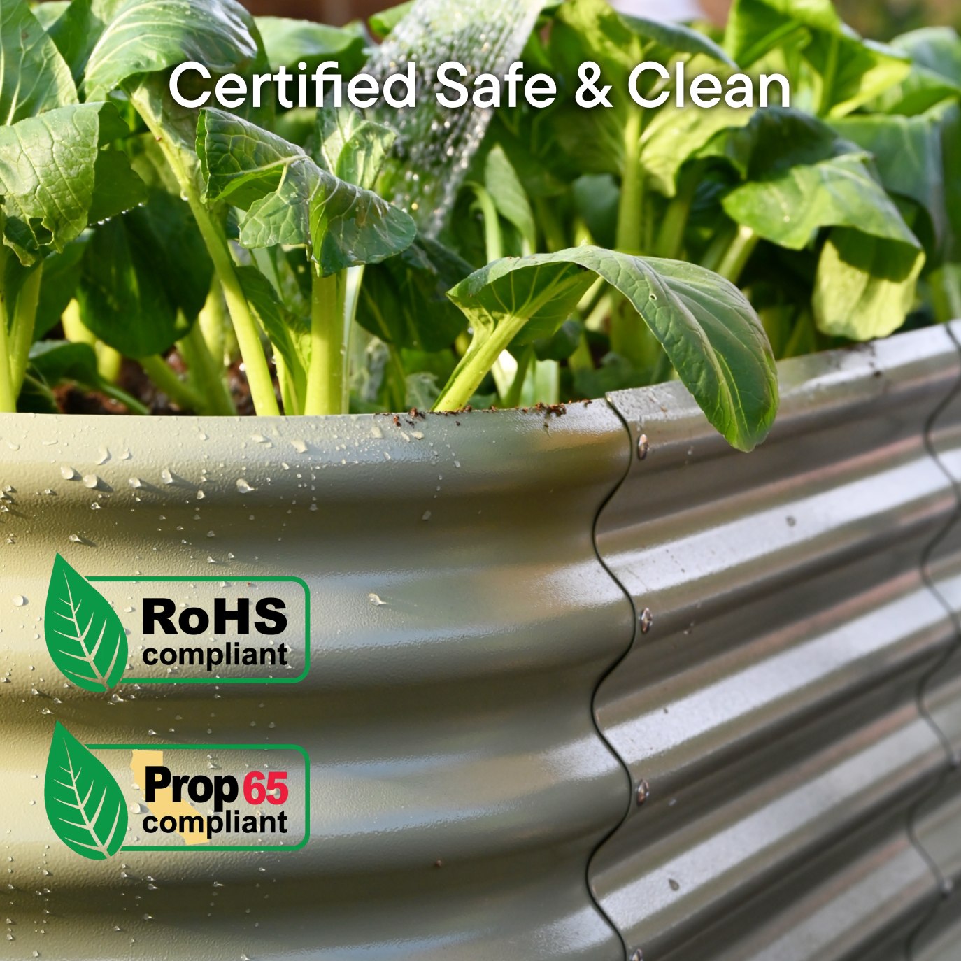 4-pack 12" Tall 10x2x1 ft Modular Raised Garden Bed