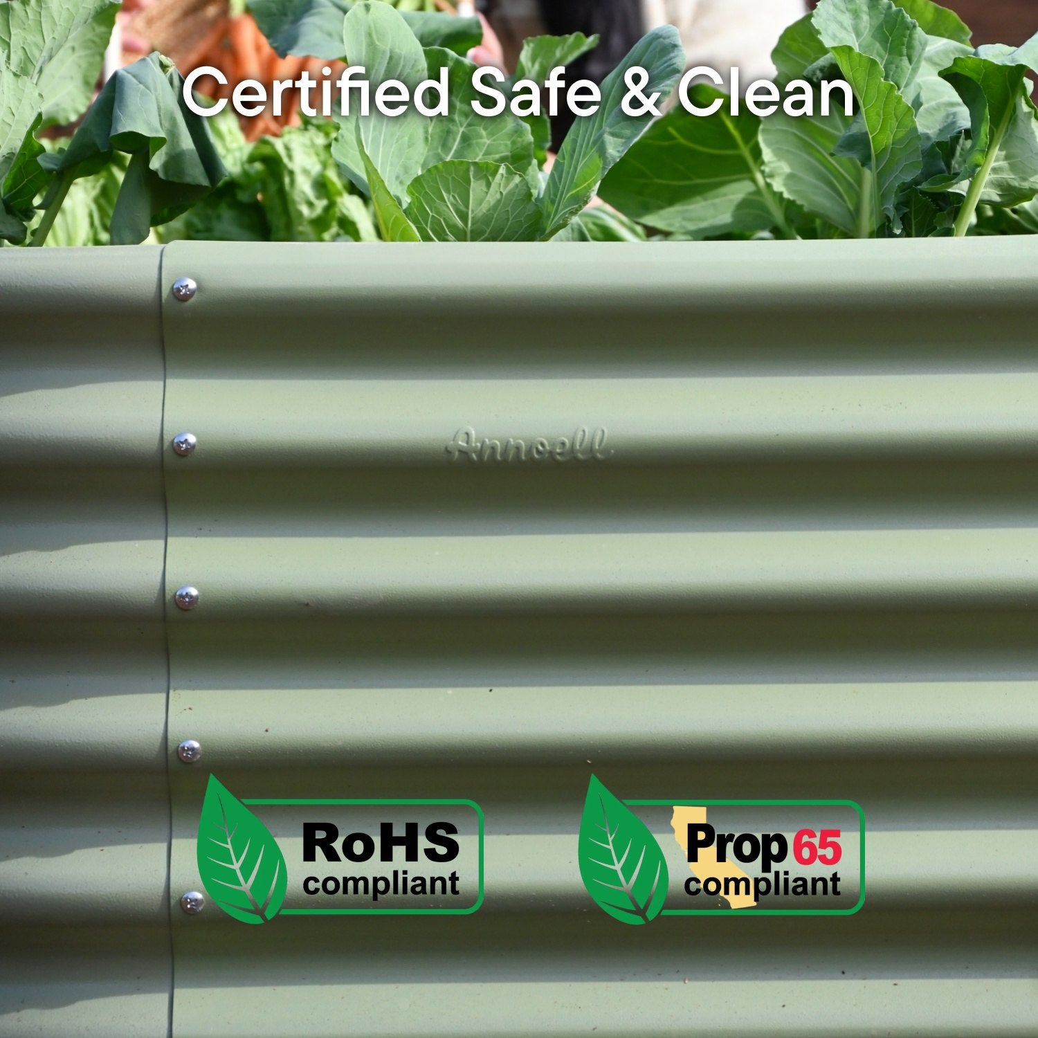 2-pack 18" Tall 8x2x1.5 ft Modular Raised Garden Bed