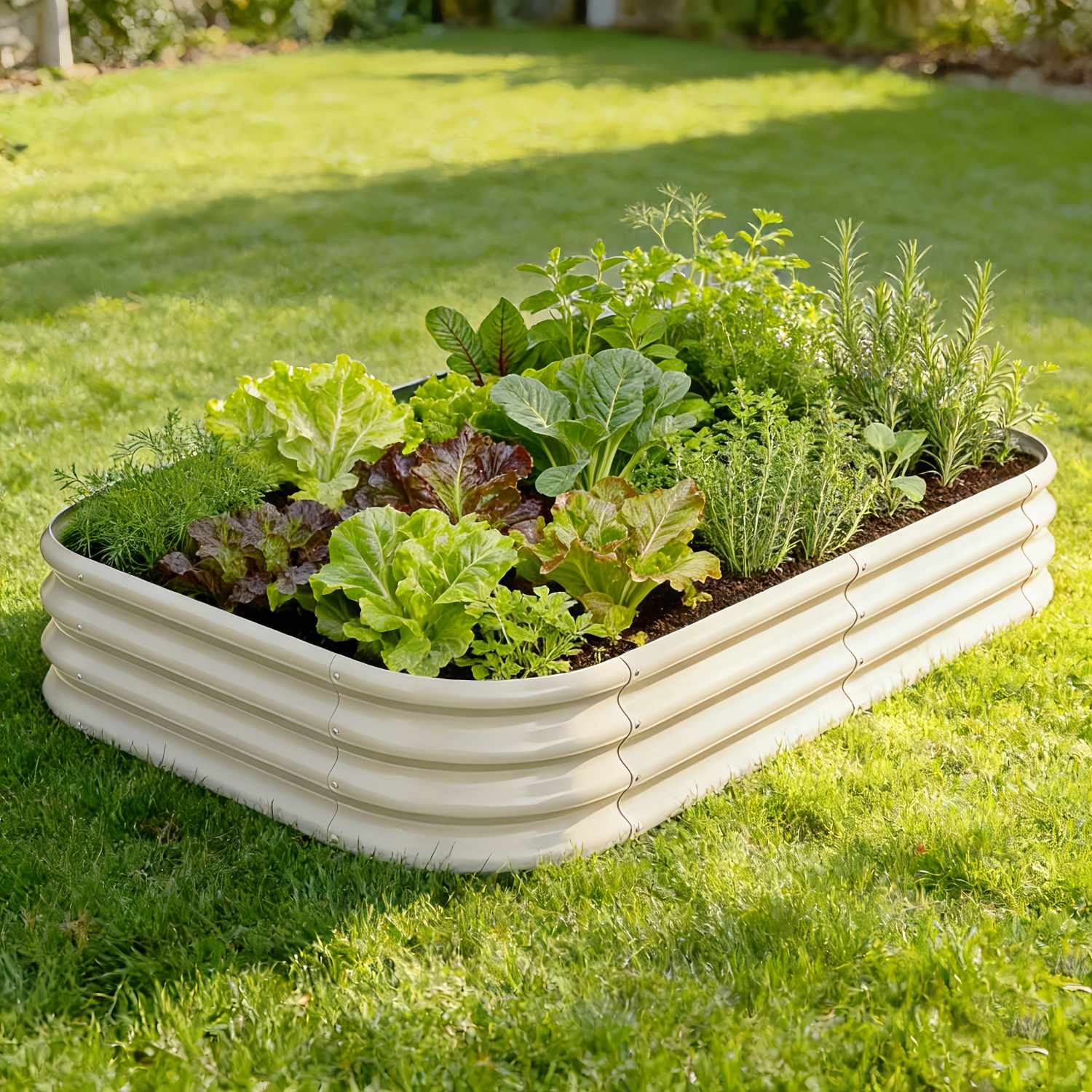 Annoell 6x4x1 ft Raised Garden Bed - 12" Tall