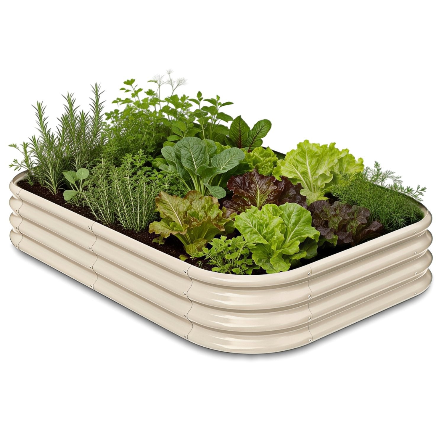 Annoell 6x4x1 ft Raised Garden Bed - 12" Tall