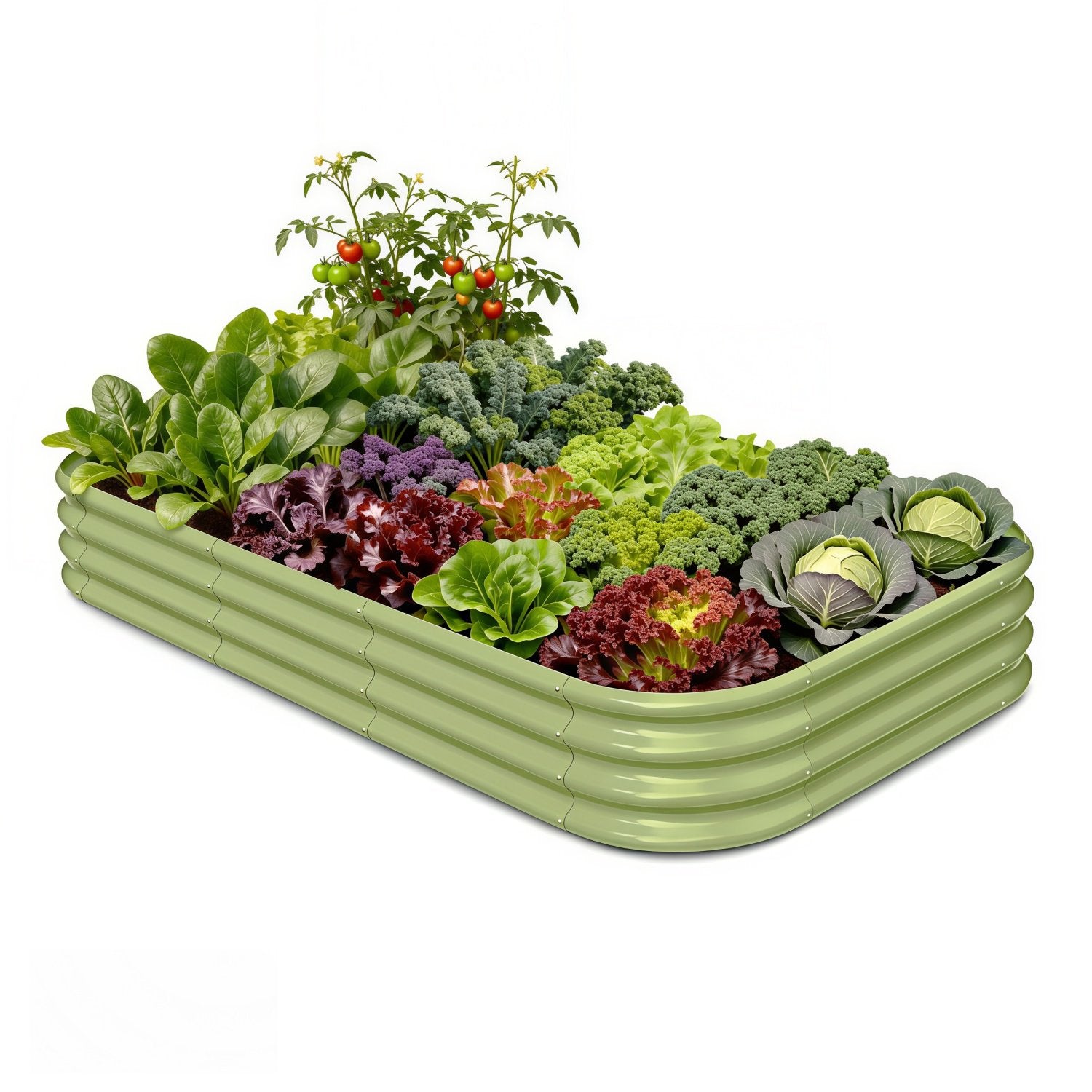 Annoell 8x4x1 ft Raised Garden Bed - 12" Tall