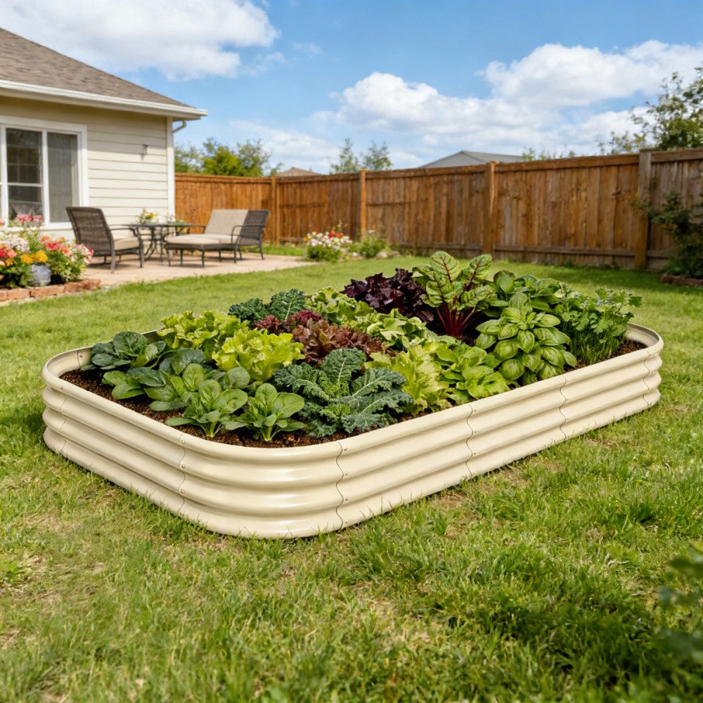 Annoell 8x4x1 ft Raised Garden Bed - 12" Tall