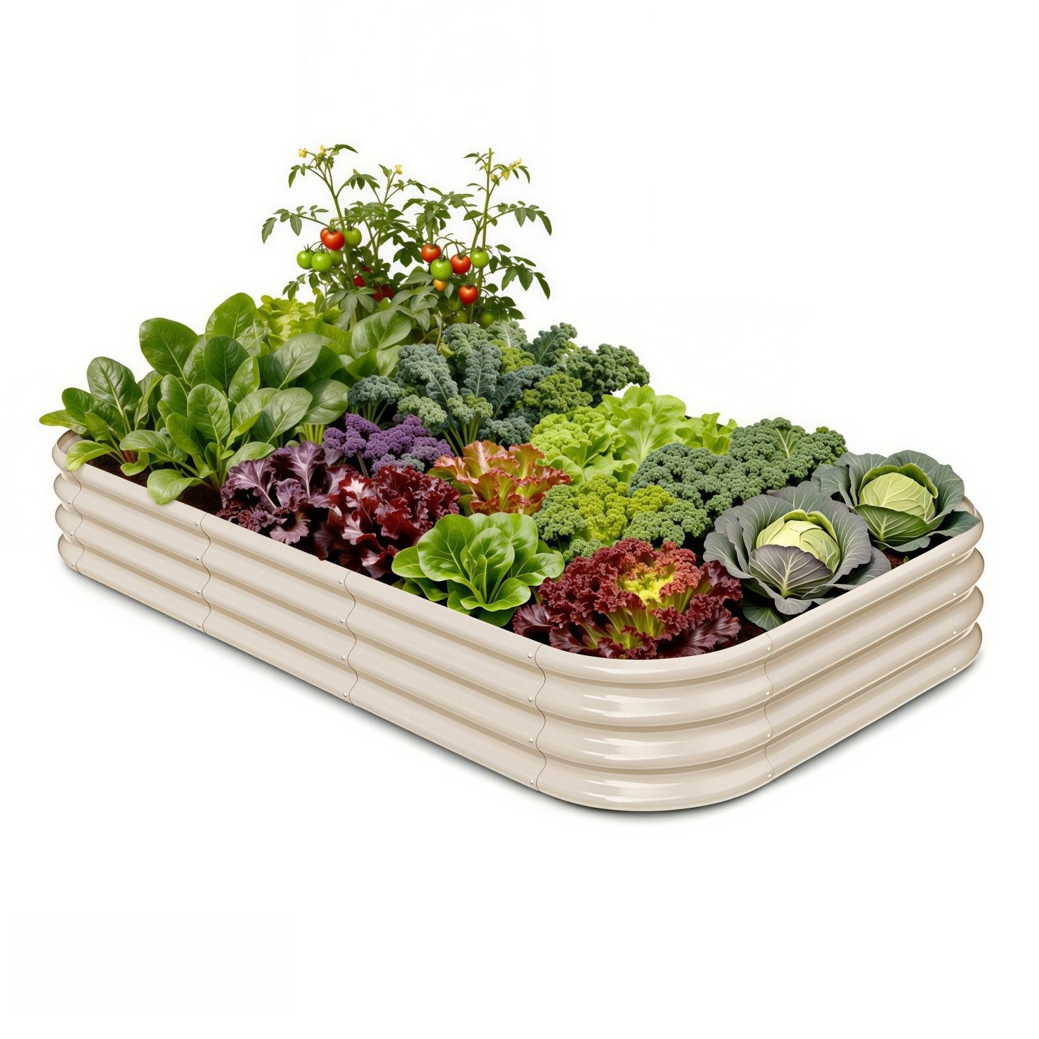 Annoell 8x4x1 ft Raised Garden Bed - 12" Tall