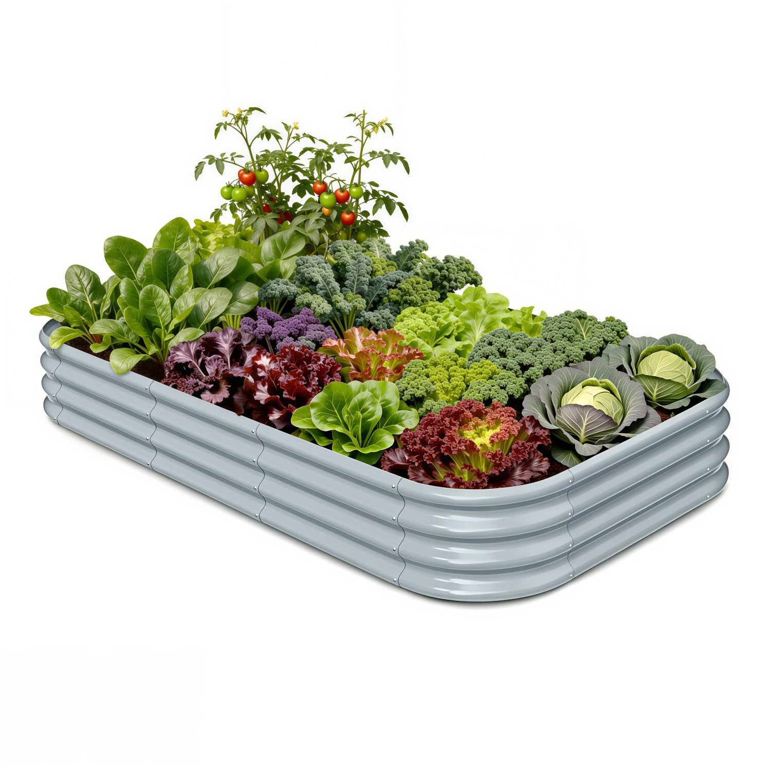 Annoell 8x4x1 ft Raised Garden Bed - 12" Tall