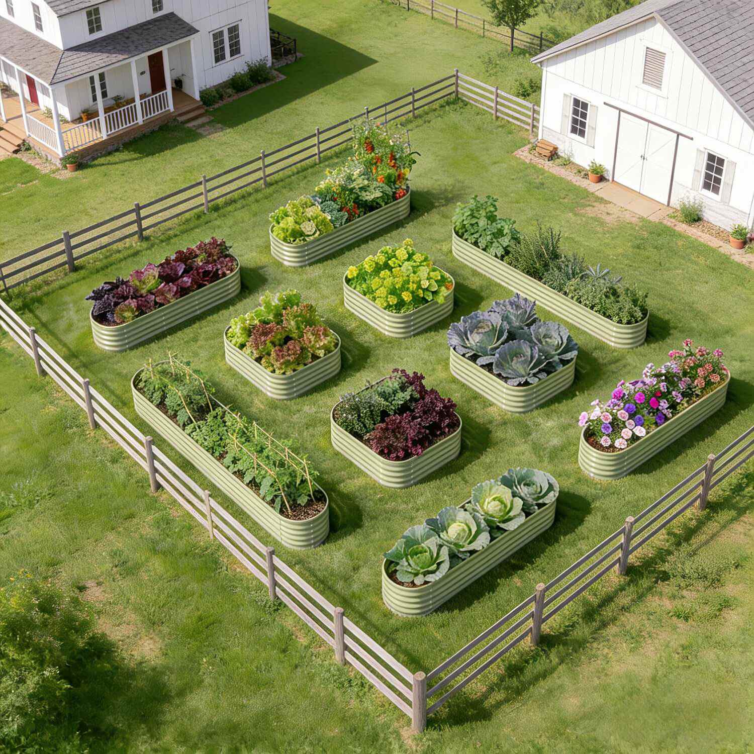 Compact Backyard Garden Layout – 18