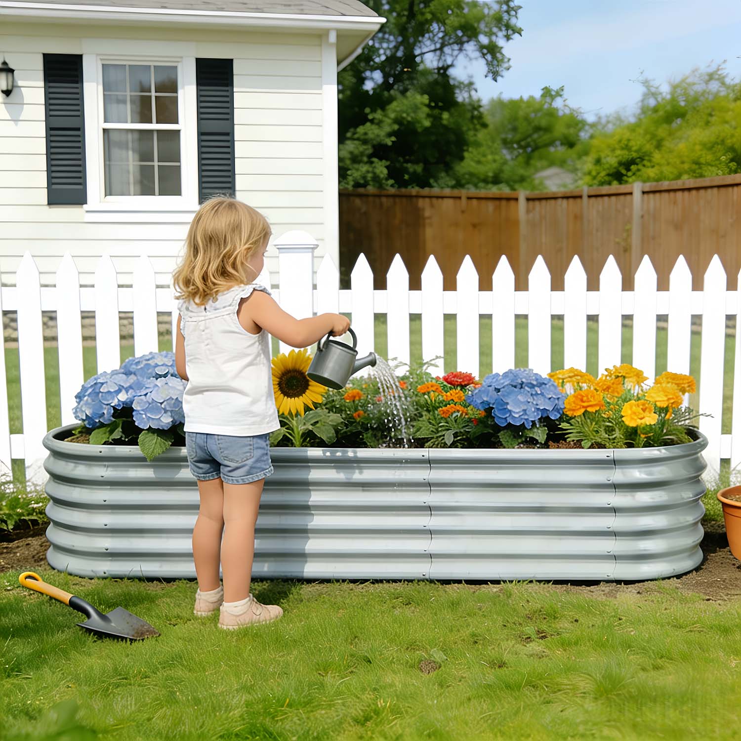 Classic Kitchen Garden Layout (8 Beds) – 18" Tall Raised Garden Bed Set