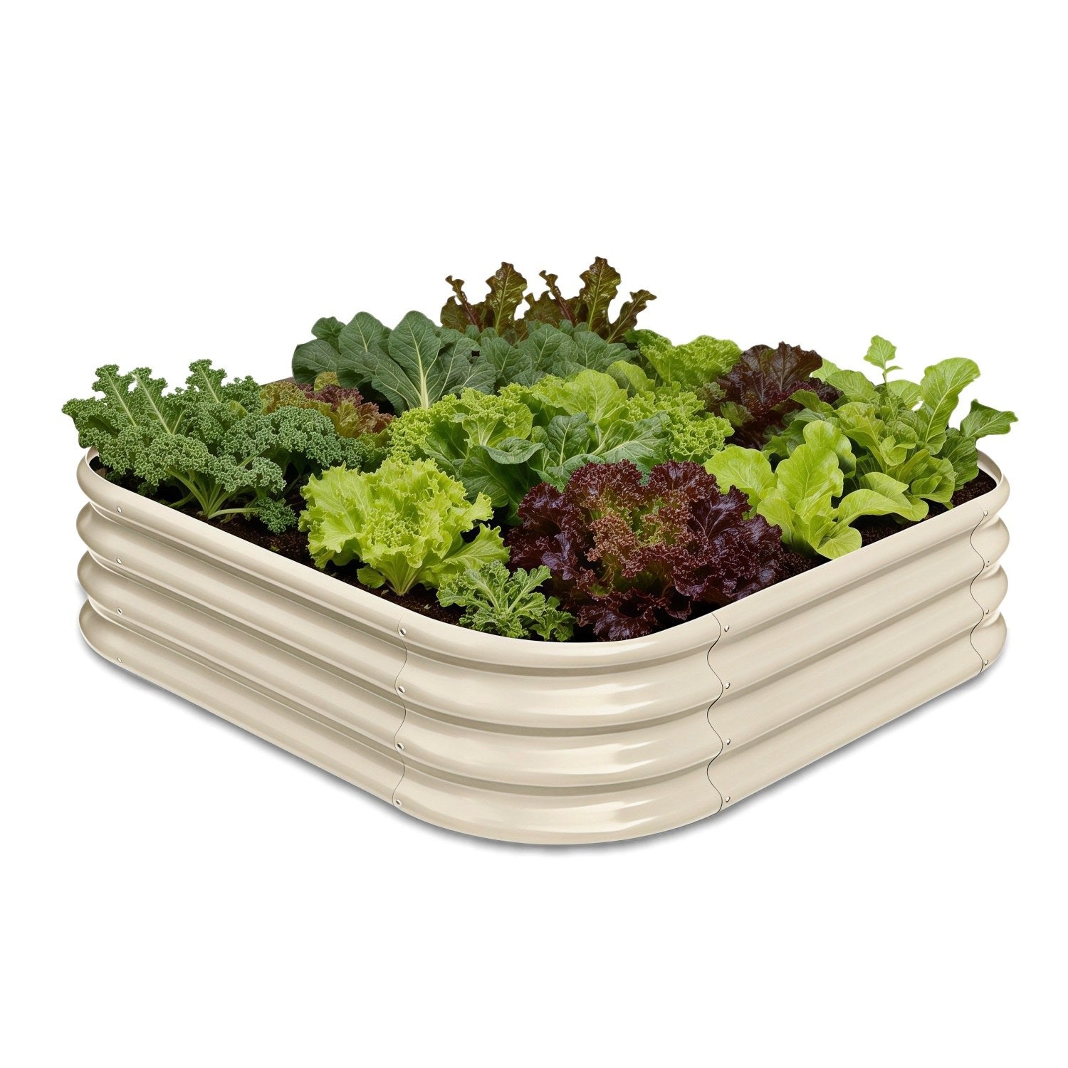 Annoell 4x4x1 ft Raised Garden Bed - 12" Tall