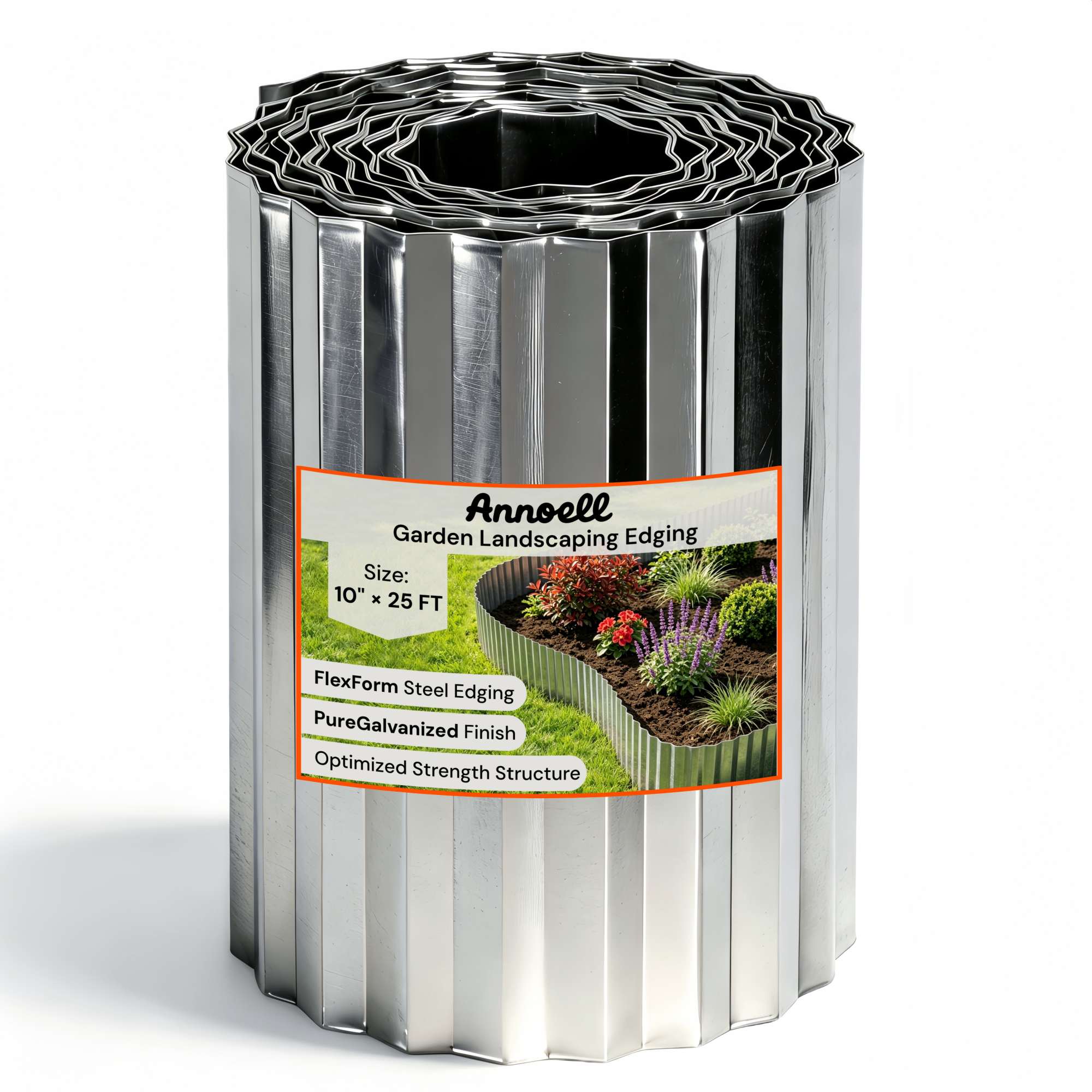 Corrugated Metal Garden Edging | Galvanized Steel Landscape Border