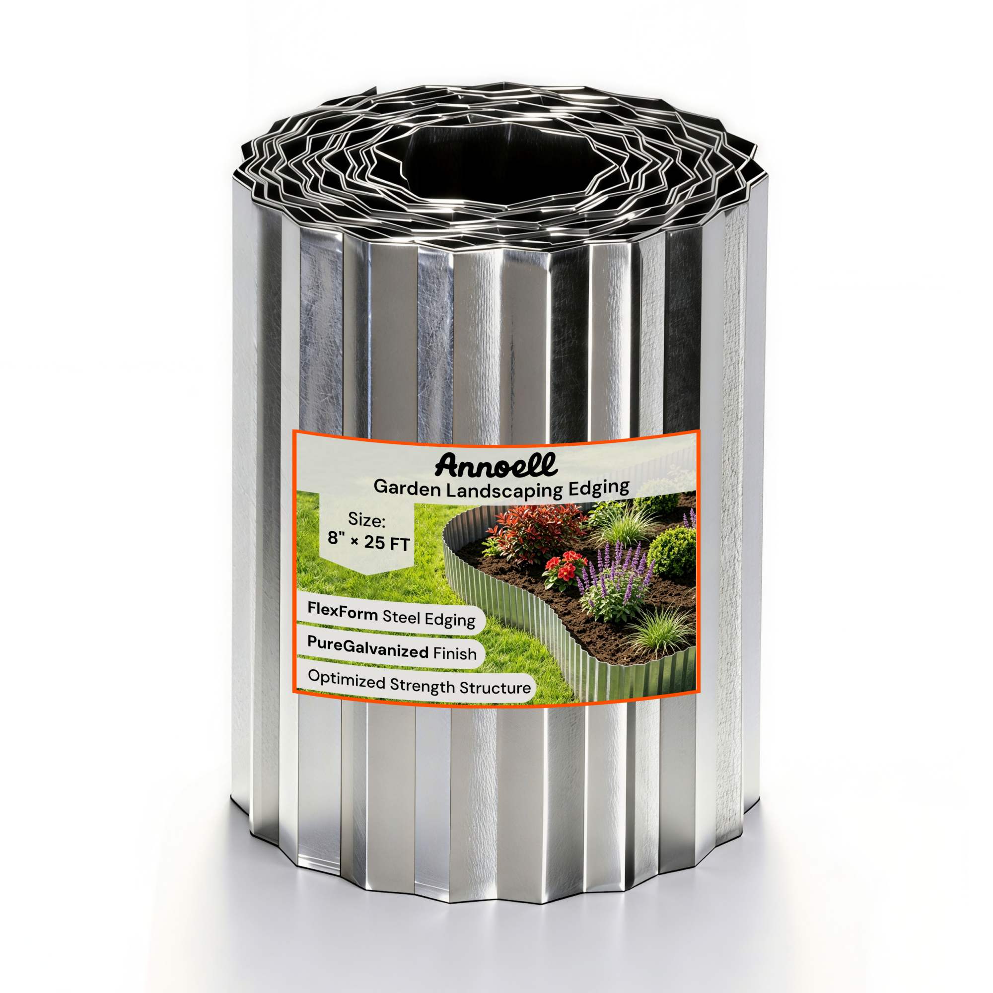 Corrugated Metal Garden Edging | Galvanized Steel Landscape Border