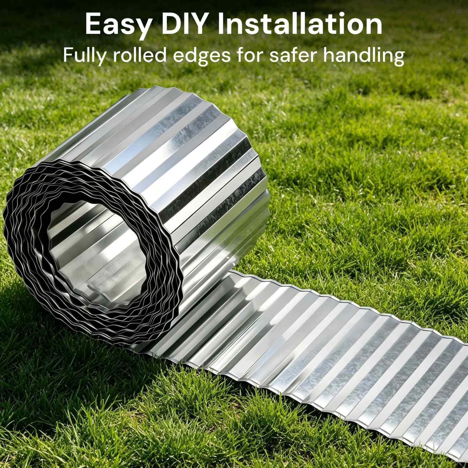 Corrugated Metal Garden Edging | Galvanized Steel Landscape Border